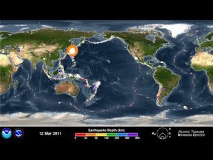 Vidéo p. 53 : Animation des séismes dans le monde